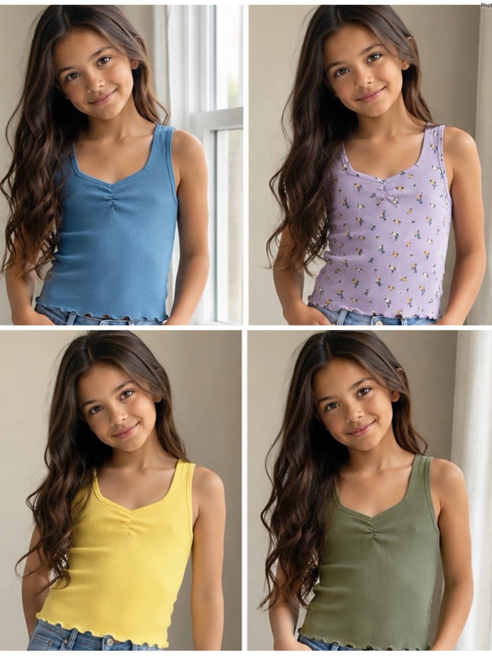 4 pack Old Navy Ribbed Scoop-Neck Tank